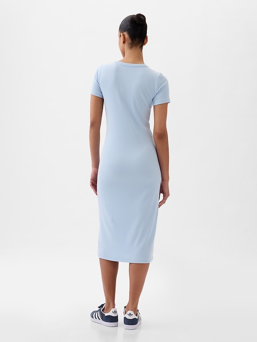 Modern Rib Midi T-Shirt Dress | Gap
