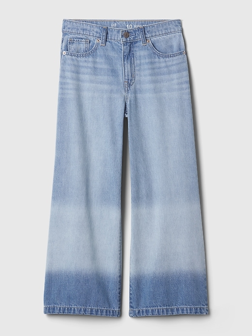 Image number 4 showing, Kids High Rise Stride Wide-Leg Ankle Jeans