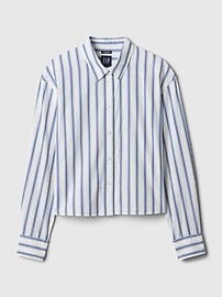Organic Cotton Cropped Shirt
