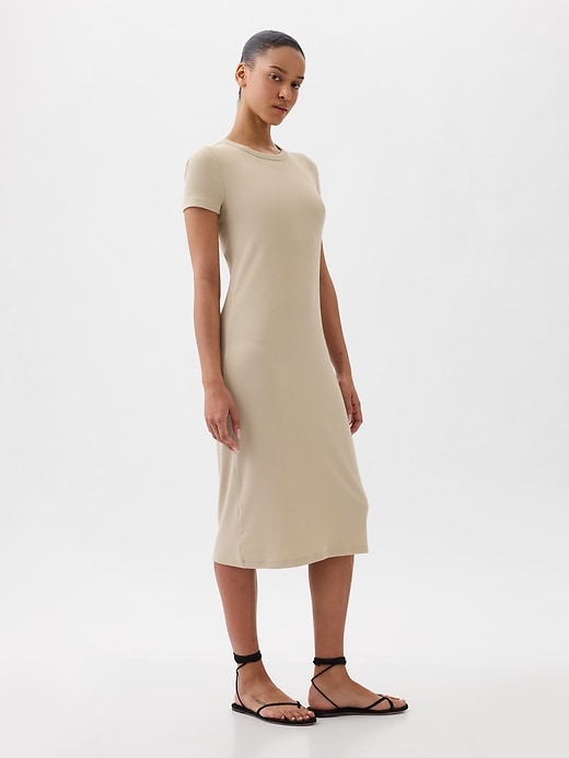 Modern Rib Midi T-Shirt Dress | Gap Modern Rib Midi T-Shirt Dress | Gap