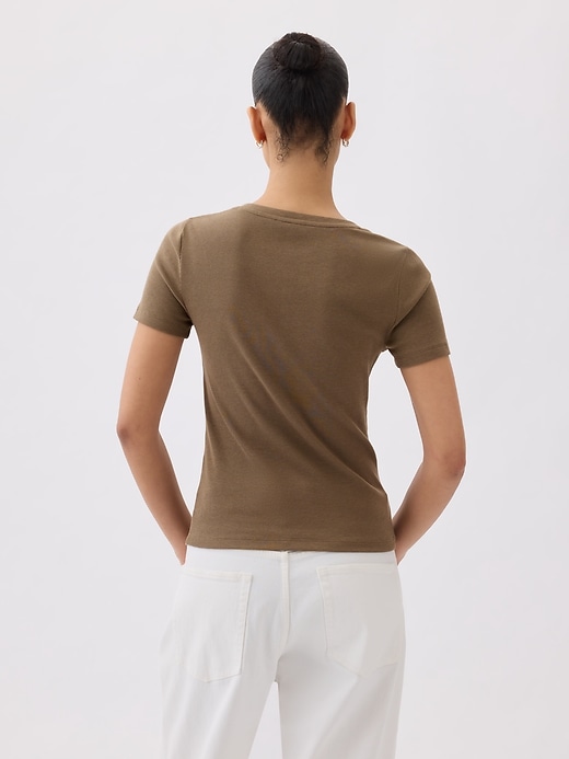 Image number 2 showing, Modern Rib Henley T-Shirt