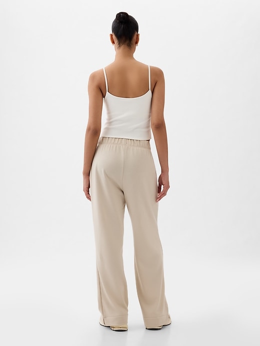 2 of 8 showing, with the color moonstone beige of product Mid Rise Cloudlight Straight Leg Sweatpants
