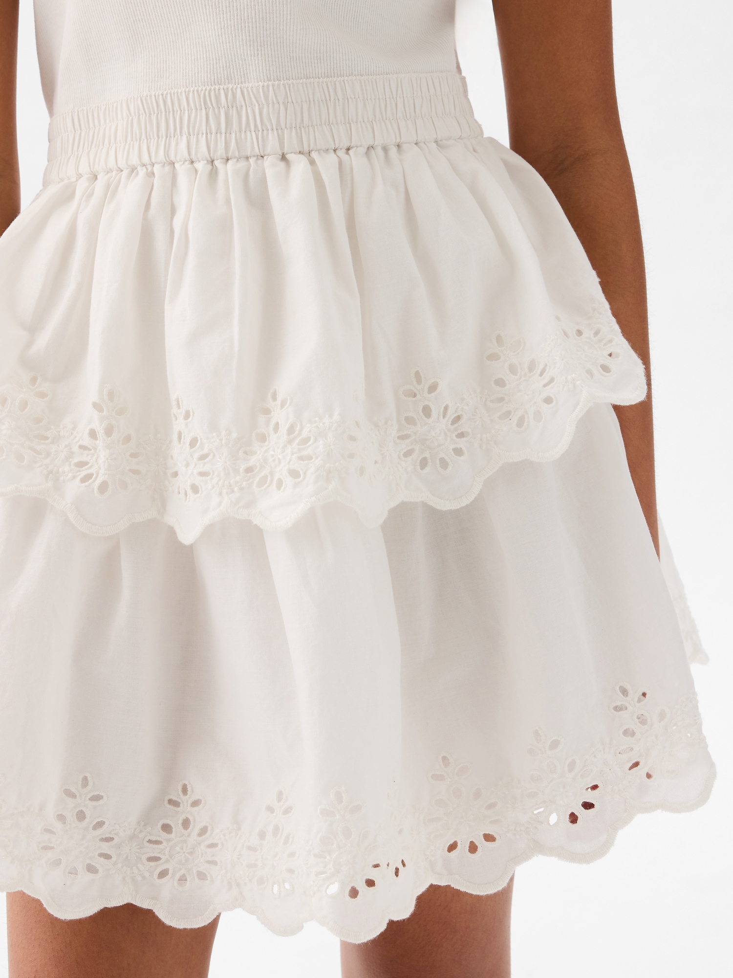 Kids Eyelet Tiered Dress | Gap