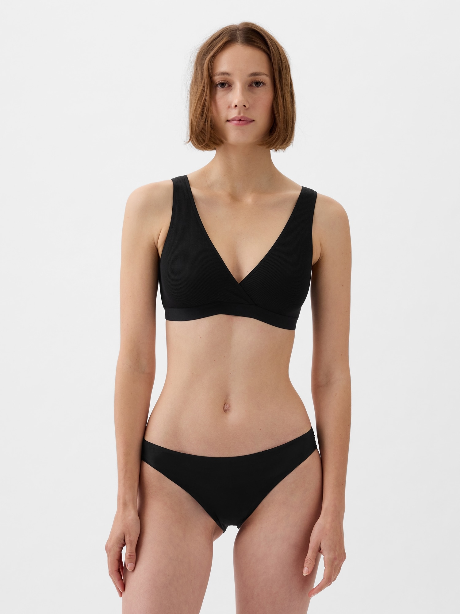 Gap Maternity Nursing Lounge Bralette In Black