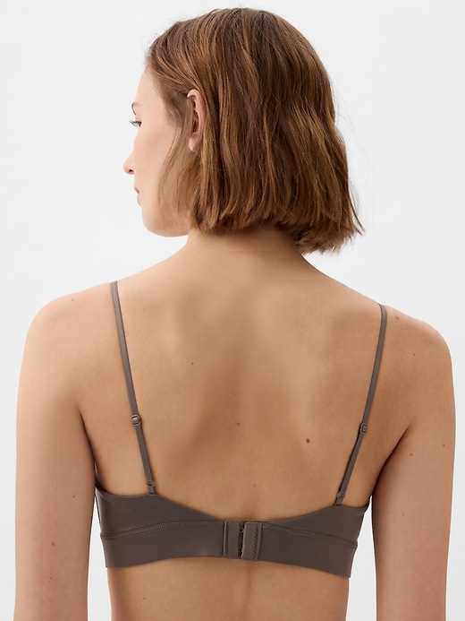 2 of 8 showing, with the color new cashmere beige of product Satin Bralette