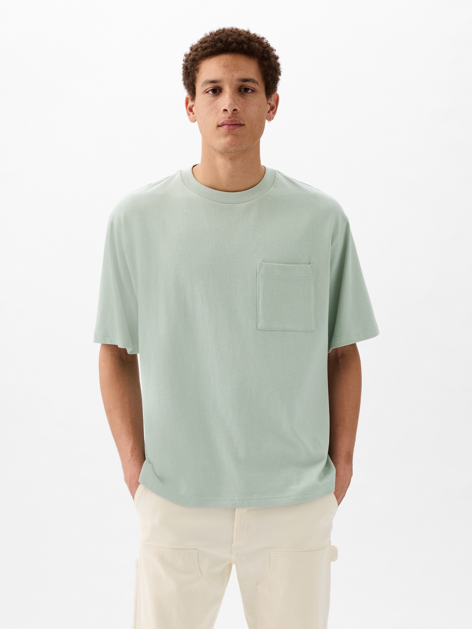 Heavyweight Relaxed Fit Pocket T-Shirt | Gap