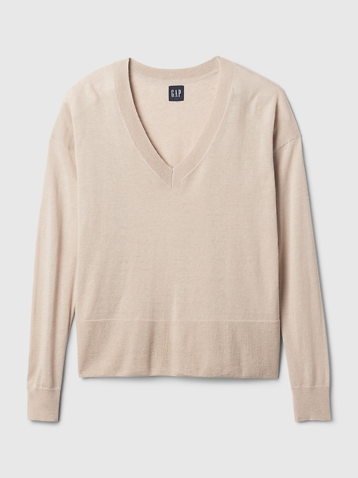 Image number 9 showing, 24/7 Split-Hem Linen-Blend Sweater