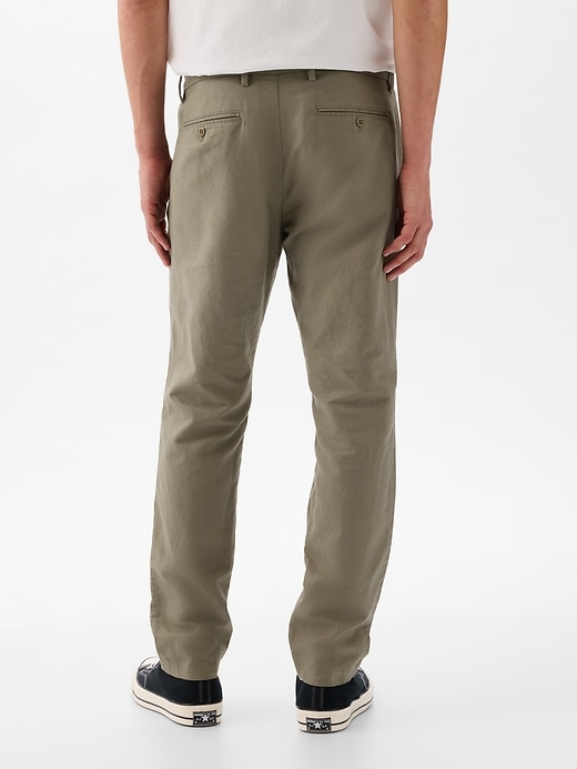 Image number 4 showing, Linen-Cotton Trousers in Slim Fit