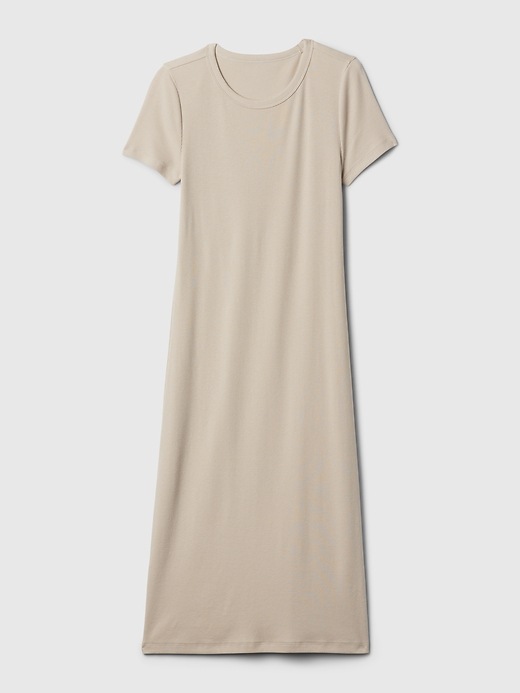 Modern Rib Midi T-Shirt Dress | Gap