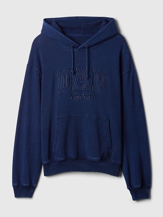 GAP Sweat à capuche avec logo pour homme, Tapisserie Bleu