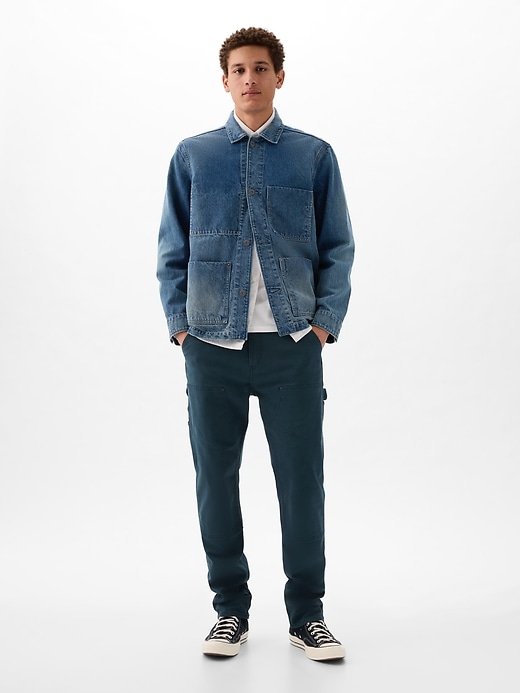 1 of 8 showing, with the color new shadow of product Double-Knee Carpenter Jeans