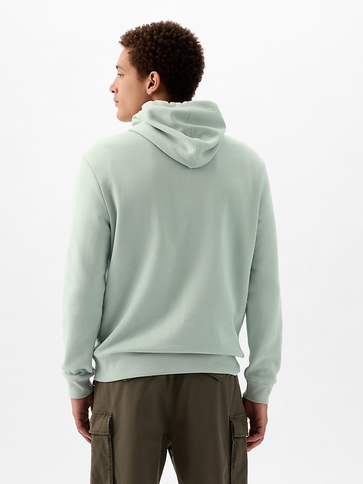 2 of 8 showing, with the color frothy aqua of product Puff Gap Arch Logo Hoodie