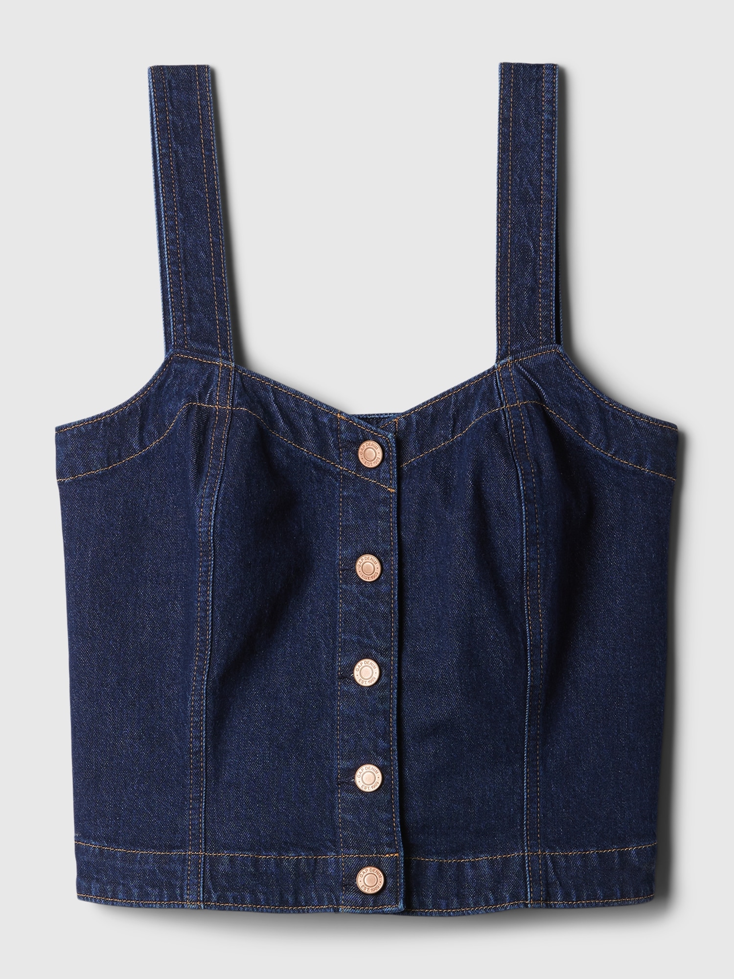 Denim Corset Tank Top