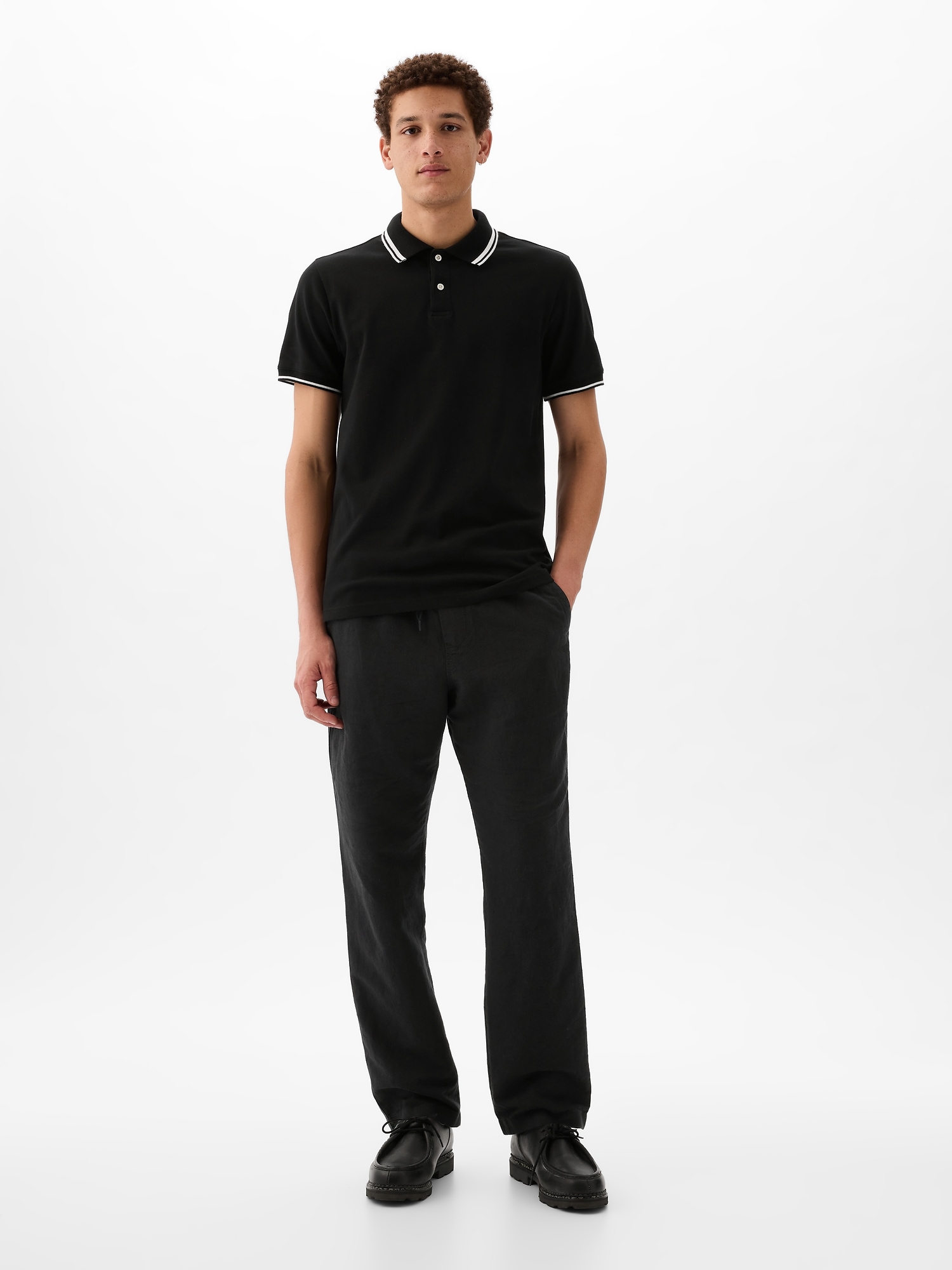 Linen Cotton Pull On Pants Gap