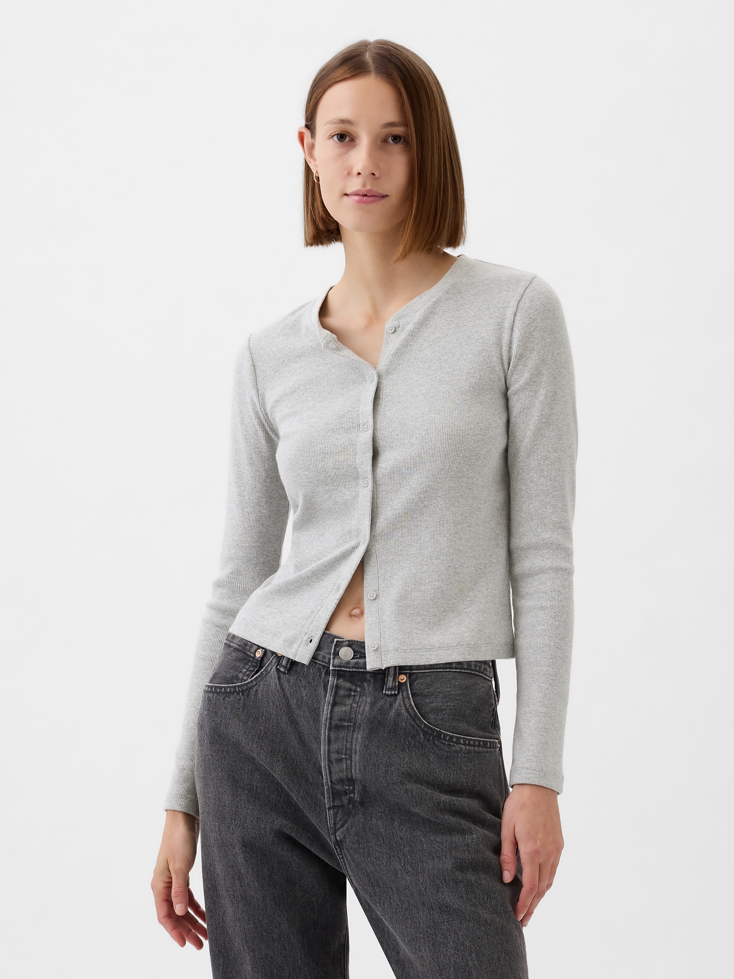 Modern Rib Cardigan Shirt