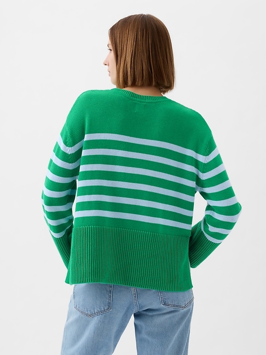 Image number 2 showing, 24/7 Split-Hem Crewneck Sweater