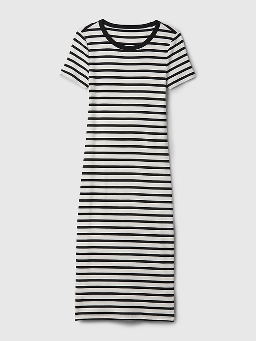 Image number 6 showing, Modern Rib Midi T-Shirt Dress