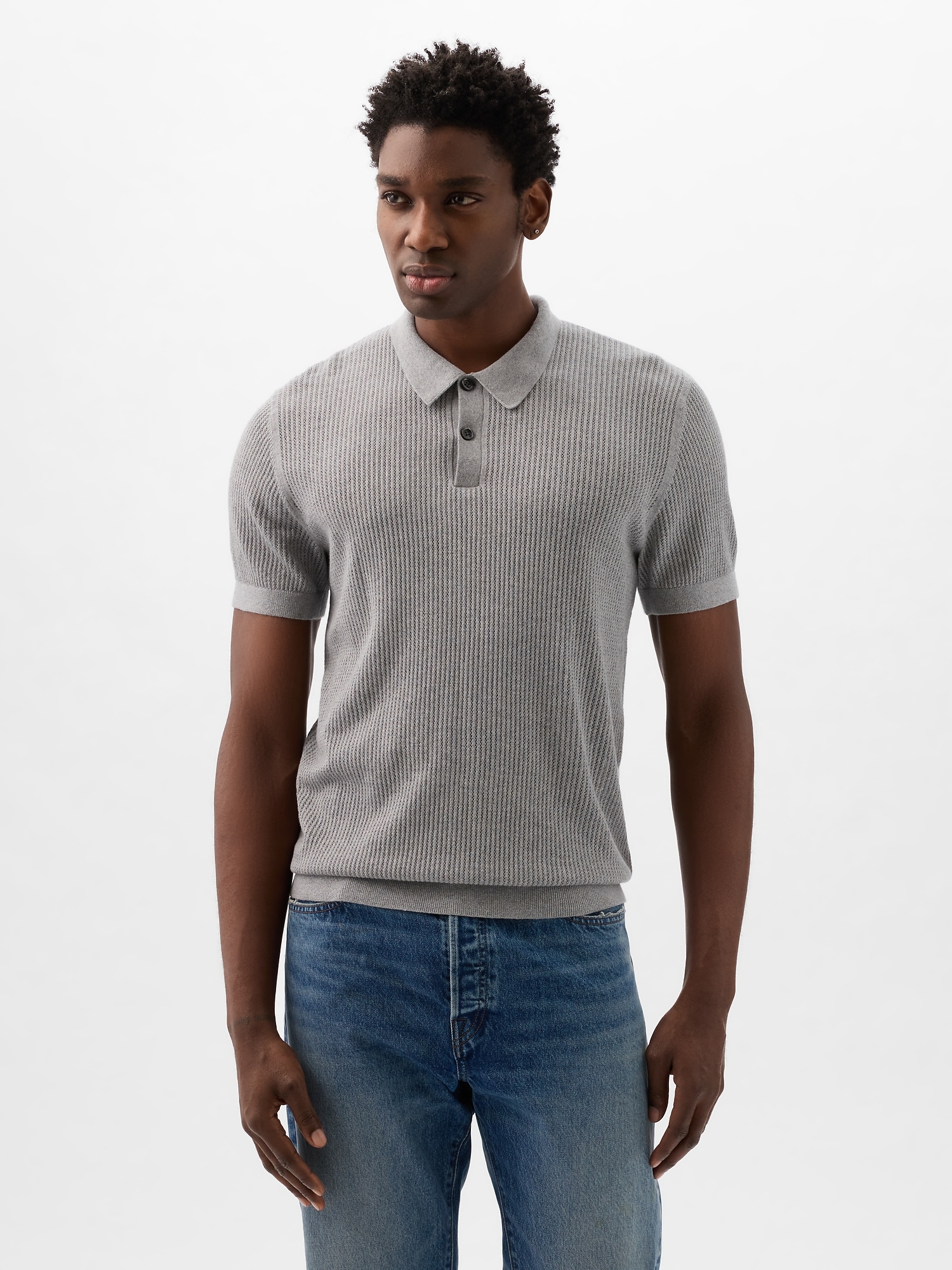 Textured Polo Shirt