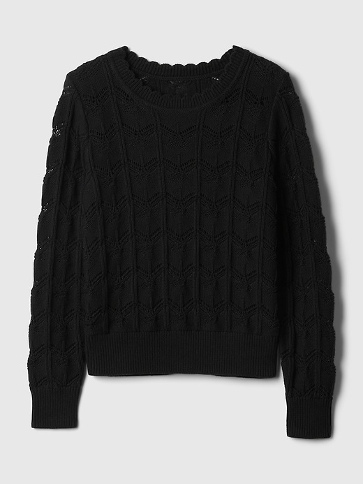 Image number 5 showing, Pointelle Sweater