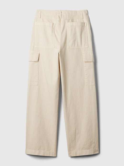Image number 8 showing, Mid Rise Loose Khaki Cargo Pants