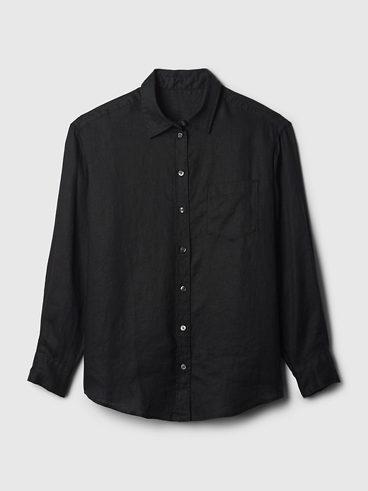 Image number 4 showing, 100% Linen Big Shirt