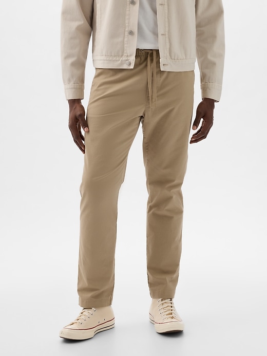 2 of 8 showing, with the color iconic khaki of product Pull-On Khakis with E-Waist