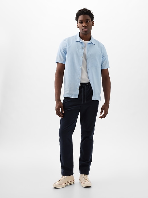 1 of 8 showing, with the color new classic navy of product Pull-On Khakis with E-Waist
