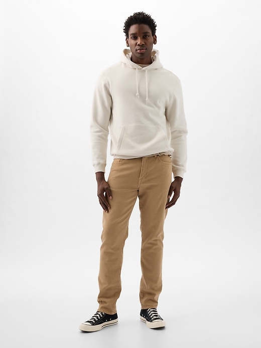 1 of 8 showing, with the color kelp forest brown of product Straight Jeans