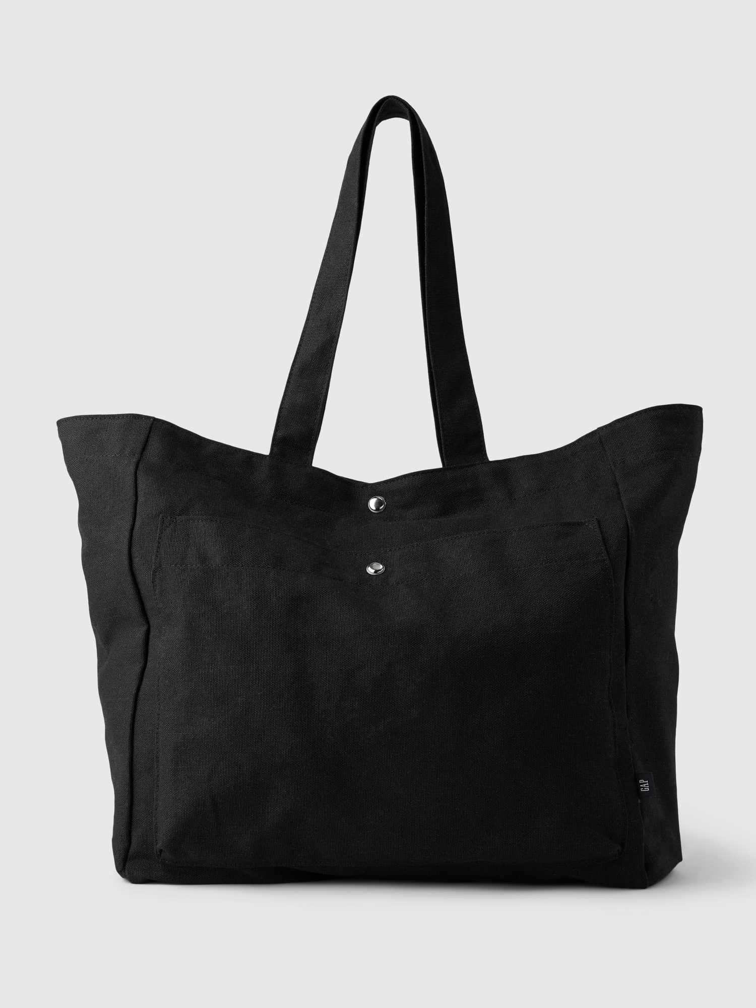 Gap Linen-cotton Tote Bag In Black