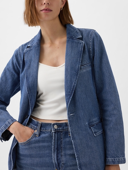 Image number 4 showing, Denim Blazer