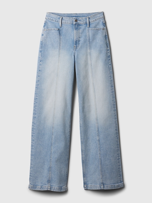 Image number 7 showing, High Rise Stride Wide-Leg Jeans