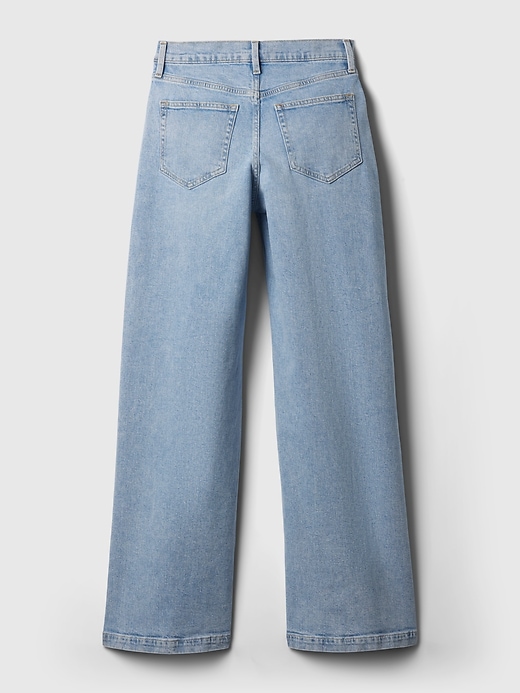 Image number 8 showing, High Rise Stride Wide-Leg Jeans