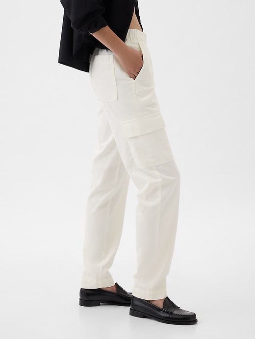 Image number 3 showing, Mid Rise Twill Cargo Pants
