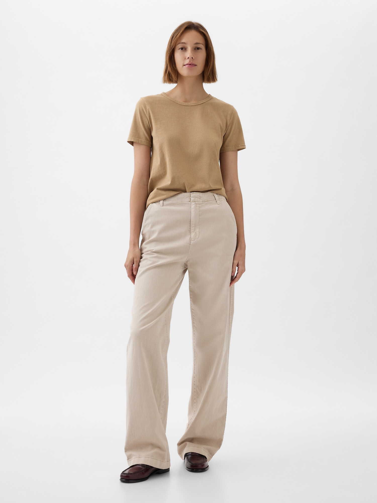 Crewneck T-shirt with Silk-Bow