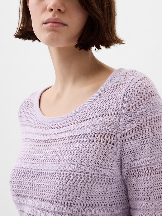Image number 4 showing, Crochet Mini Dress