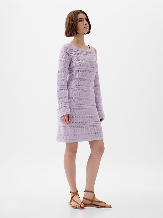 Image number 3 showing, Crochet Mini Dress