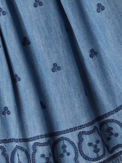 Image number 3 showing, Baby & Toddler Embroidered Denim Dress