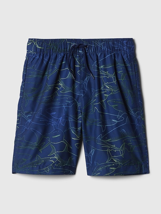 Image number 7 showing, Kids Recycled Printed Swim Trunks