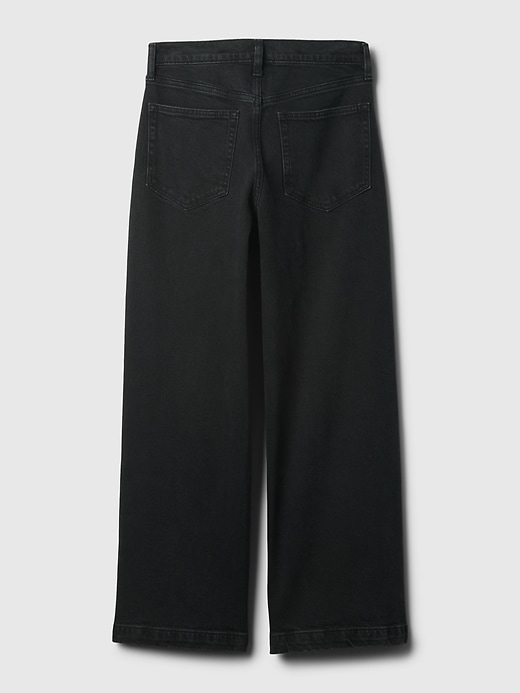 Image number 8 showing, High Rise Stride Wide-Leg Ankle Jeans