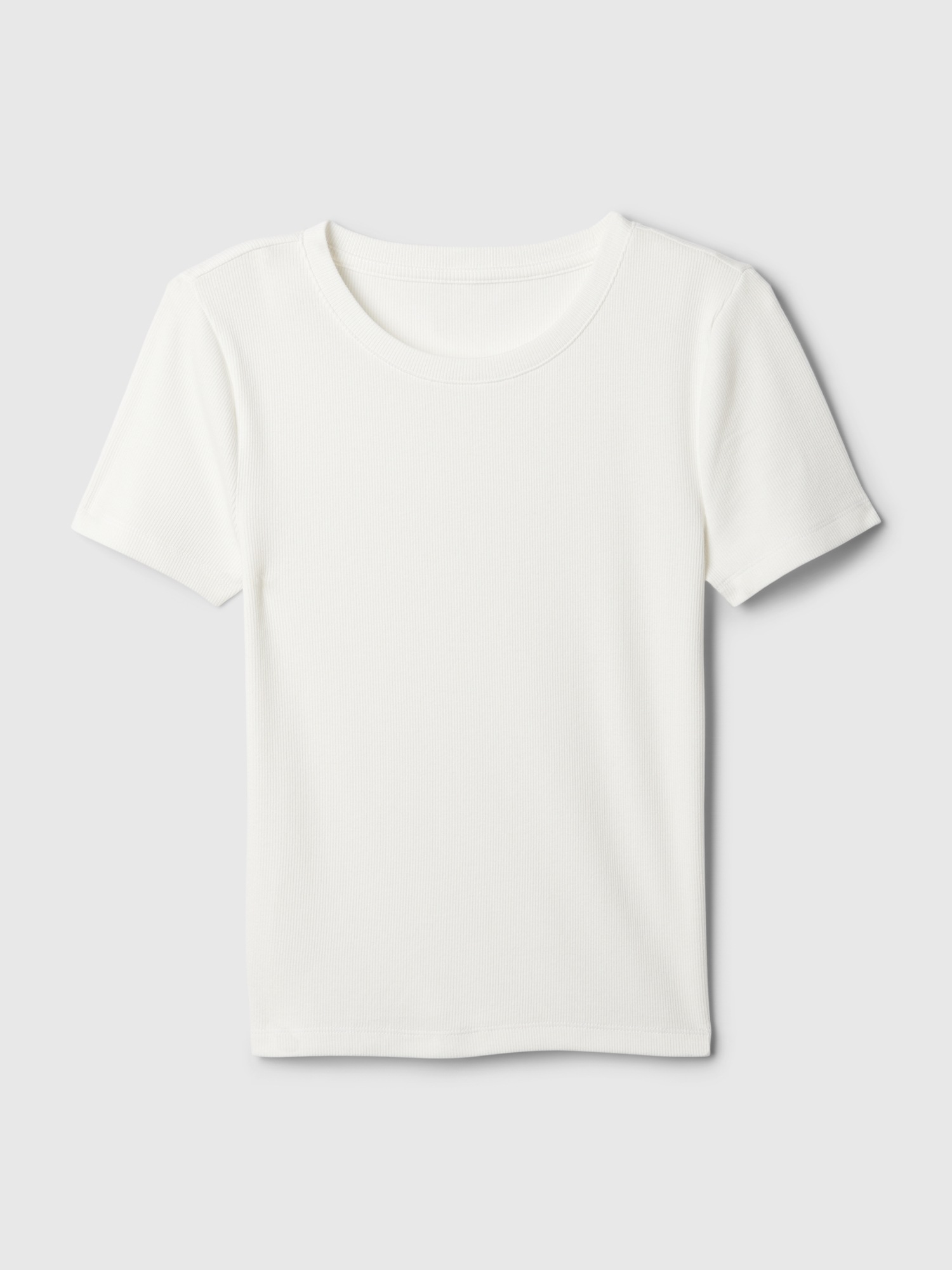 Modern rib cropped t shirt gap