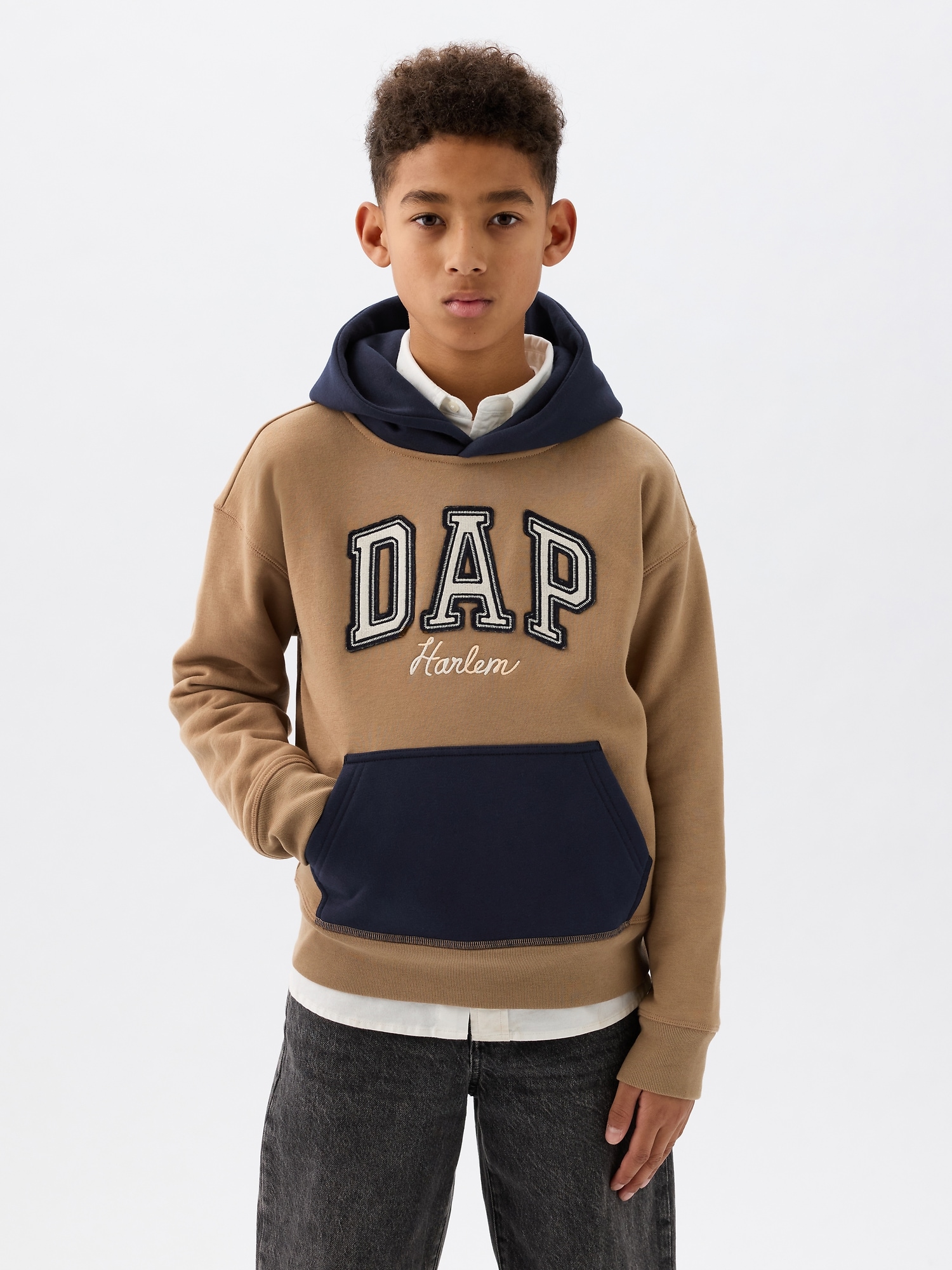 DAP × GAP Kids Colorblock Logo Hoodie