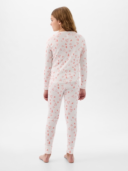 2 of 8 showing, with the color multi hearts of product Kids Organic Cotton PJ Set
