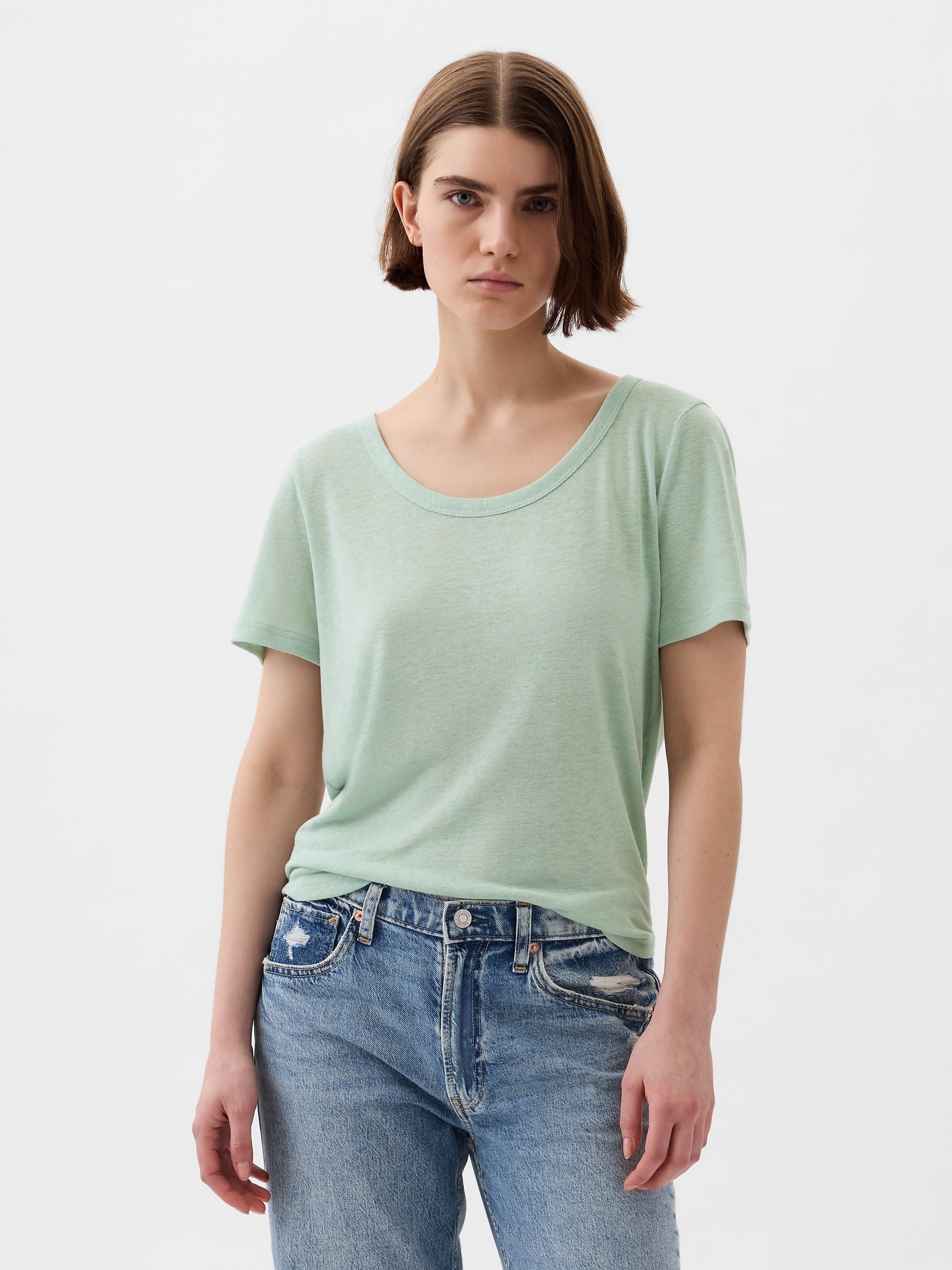 Gap linen clearance t shirt