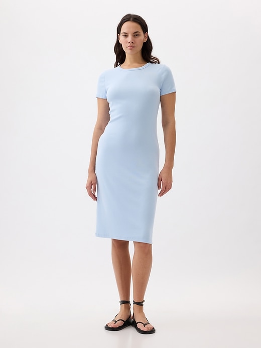 Modern Rib Midi T-Shirt Dress | Gap Modern Rib Midi T-Shirt Dress | Gap