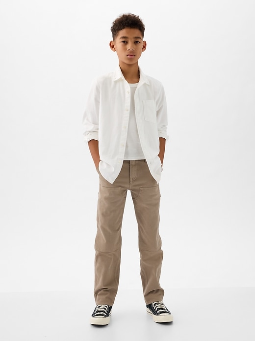 1 of 8 showing, with the color flannel taupe of product '90s Original Carpenter Jeans