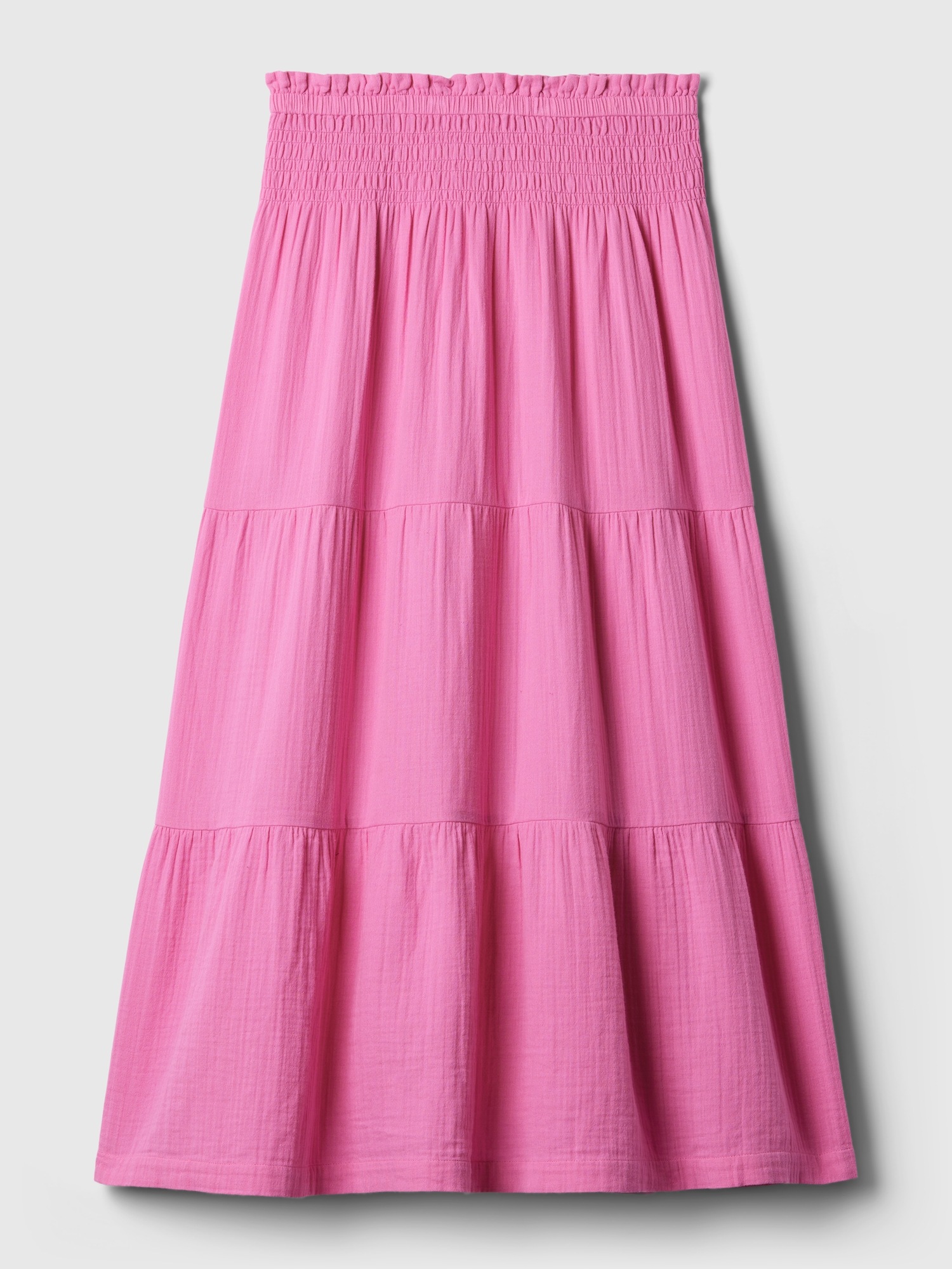 Crinkle Gauze Tiered Maxi Skirt Gap