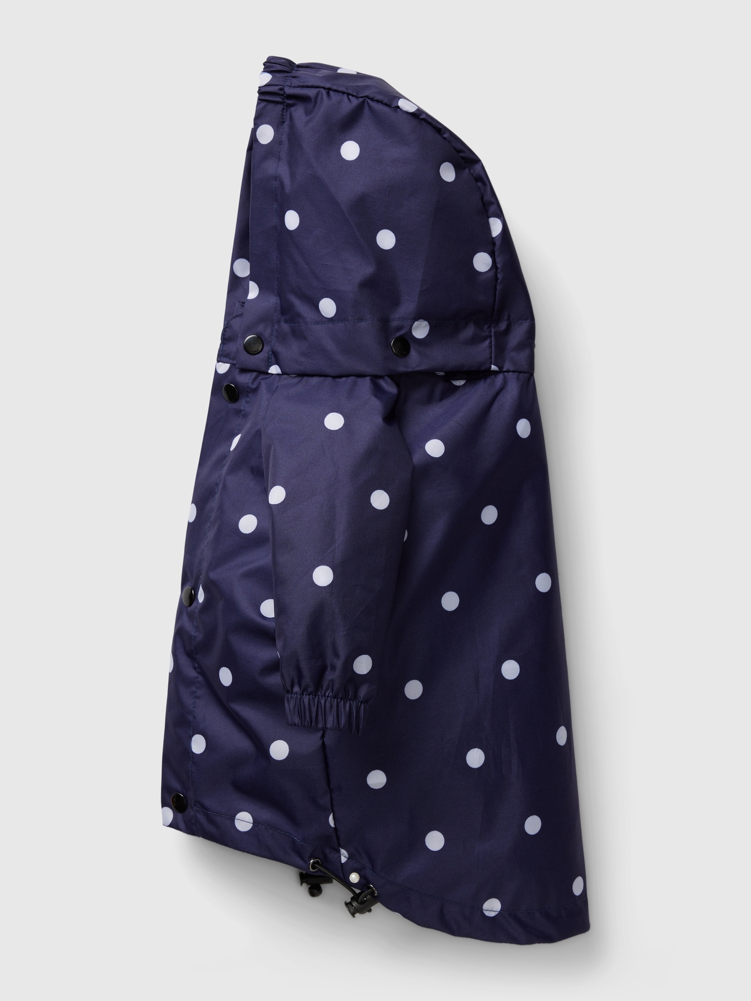 Gap Pet Rain Jacket In Navy Polka Dot