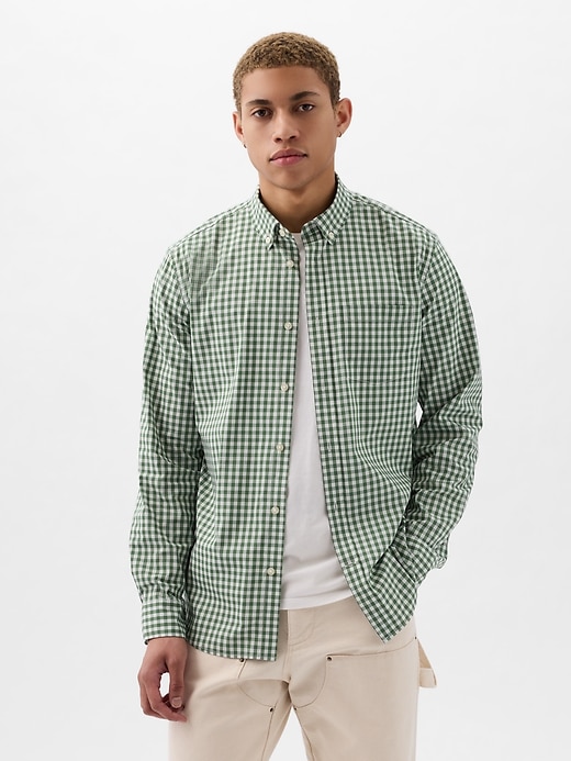 Image number 1 showing, All-Day Poplin Shirt in Classic Fit