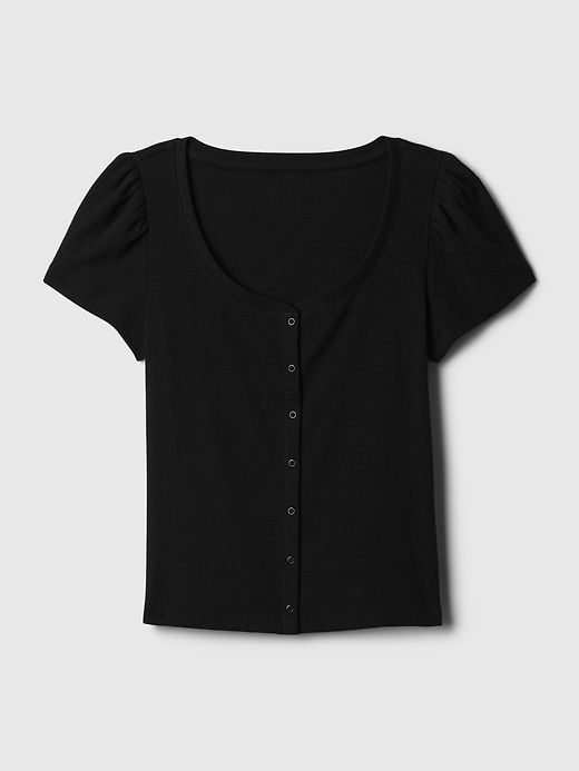 Image number 8 showing, Modern Rib Cropped Cardigan Shirt