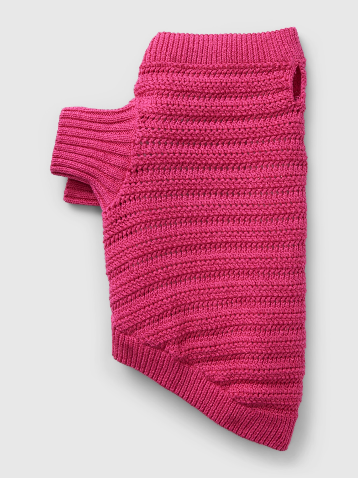 Gap Crochet Pet Sweater In Standout Pink